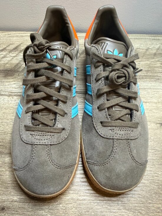 adidas Other - Adidas Gazelle • Brown Suede w/ Teal + Orange • NWT • Men size 6/Women 7.5